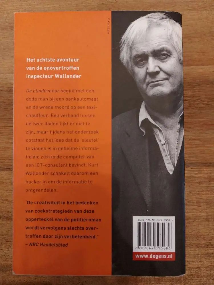 Boek blinde muur