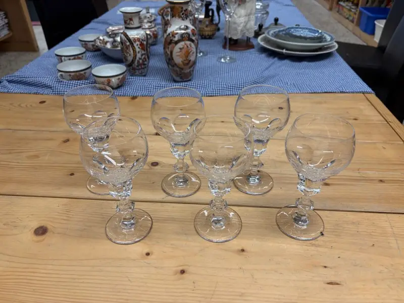 Wijnglazen 6 st kristal